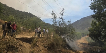 Makilik alanda korkutan yangın