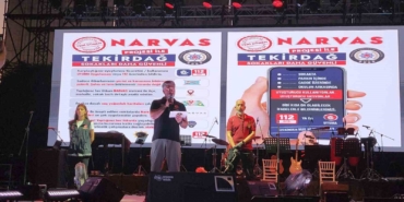 Konser sahnesinden "NARVAS" uygulaması tanıtıldı