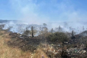 Çanakkale’de çöplük yangını söndürüldü