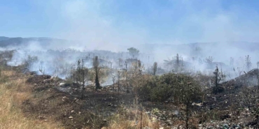 Çanakkale’de çöplük yangını söndürüldü