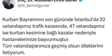 İstanbul’da bayramın son gününde 79 kişi hastaneye başvurdu