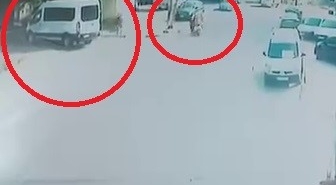 Kuryeye tekme tokat saldırı