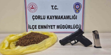 Çorlu’da uyuşturucu ve ruhsatsız tabanca ele geçirildi: 1 tutuklu