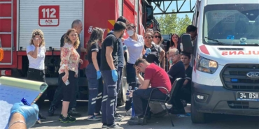 Ümraniye’de motor fabrikasında yangın çıktı: 10 işçi dumandan etkilendi