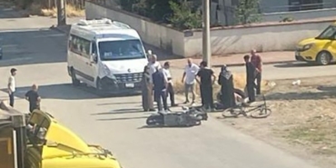 İnegöl’de servis minibüsüyle çarpışan motosikletli yaralandı