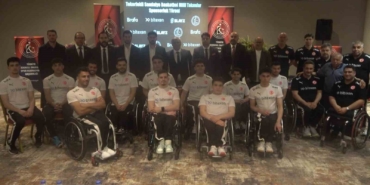 Tekerlekli Sandalye Basketbol Milli Takımı sponsorluk töreni yapıldı