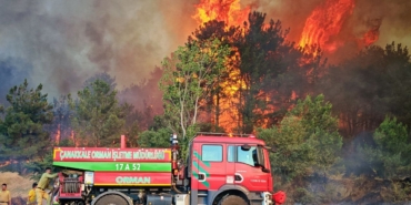 Edirne’de orman ve anız yangınında alevler metrelerce yükseldi