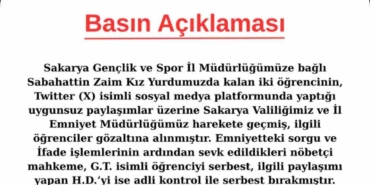Yurtta pornografik film açıp sosyal medyada paylaşan 2 kız yurttan uzaklaştırıldı