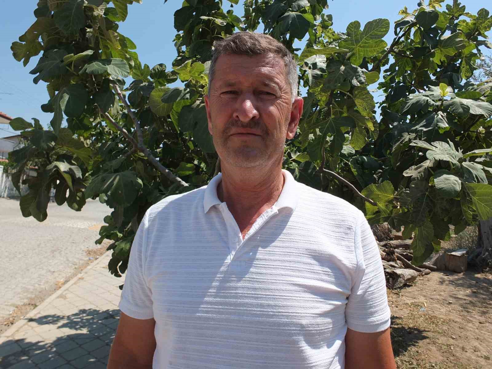Balıkesirli çiftçi oturduğu caddeyi meyve ağaçlarıyla yeşillendirdi