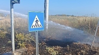 Gönen’de çıkan ot yangını kontrol altına alındı