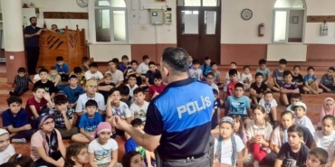 Yaz Kur’an kursu öğrencilerine güvenlik eğitimi