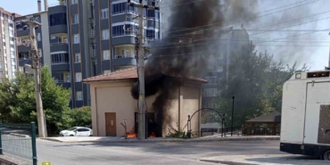 Edirne’de trafo binasında yangın paniği