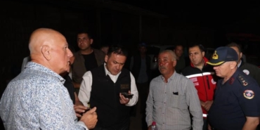 Vali Sözer yangın bölgesinde