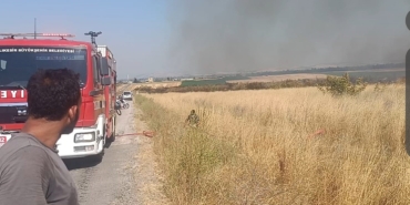 Balıkesir’de mera yangını