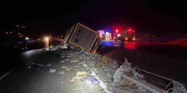 Balıkesir-Bursa kara yolunda tır kazası: 1 yaralı