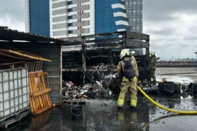 Kamyonette çıkan yangın Tesla araca sıçradı, dün aldığı otomobil zarar gördü