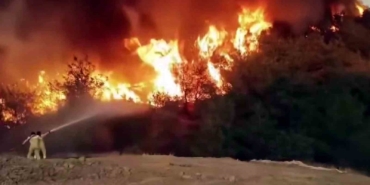 Orman yangınında nefes kesen görüntüler: Alevlerin içindeki direniş böyle görüntülendi