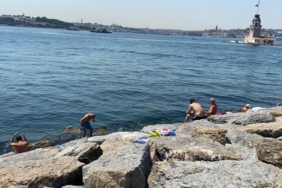 Kavurucu sıcaklar bunalttı, serinlemek isteyenler boğaza koştu