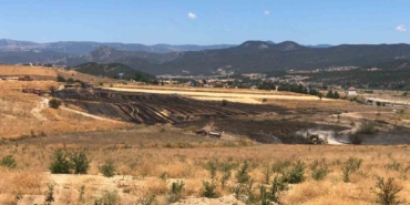 Bilecik’te anız yangını helikopter desteği ile söndürüldü