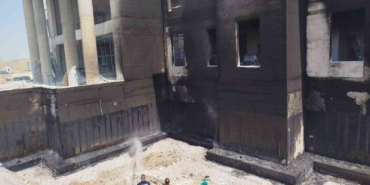 Babaeski’de yüksek hızlı tren şantiyesinde yangın çıktı