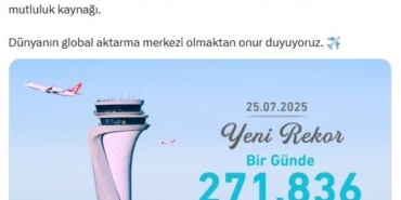İGA İstanbul Havalimanı’nda yolcu rekoru kırıldı