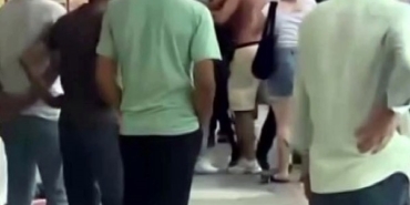 Şehrin göbeği boks ringine döndü: O anlar kamerada