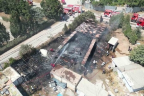 Yediemin otoparkında yangın