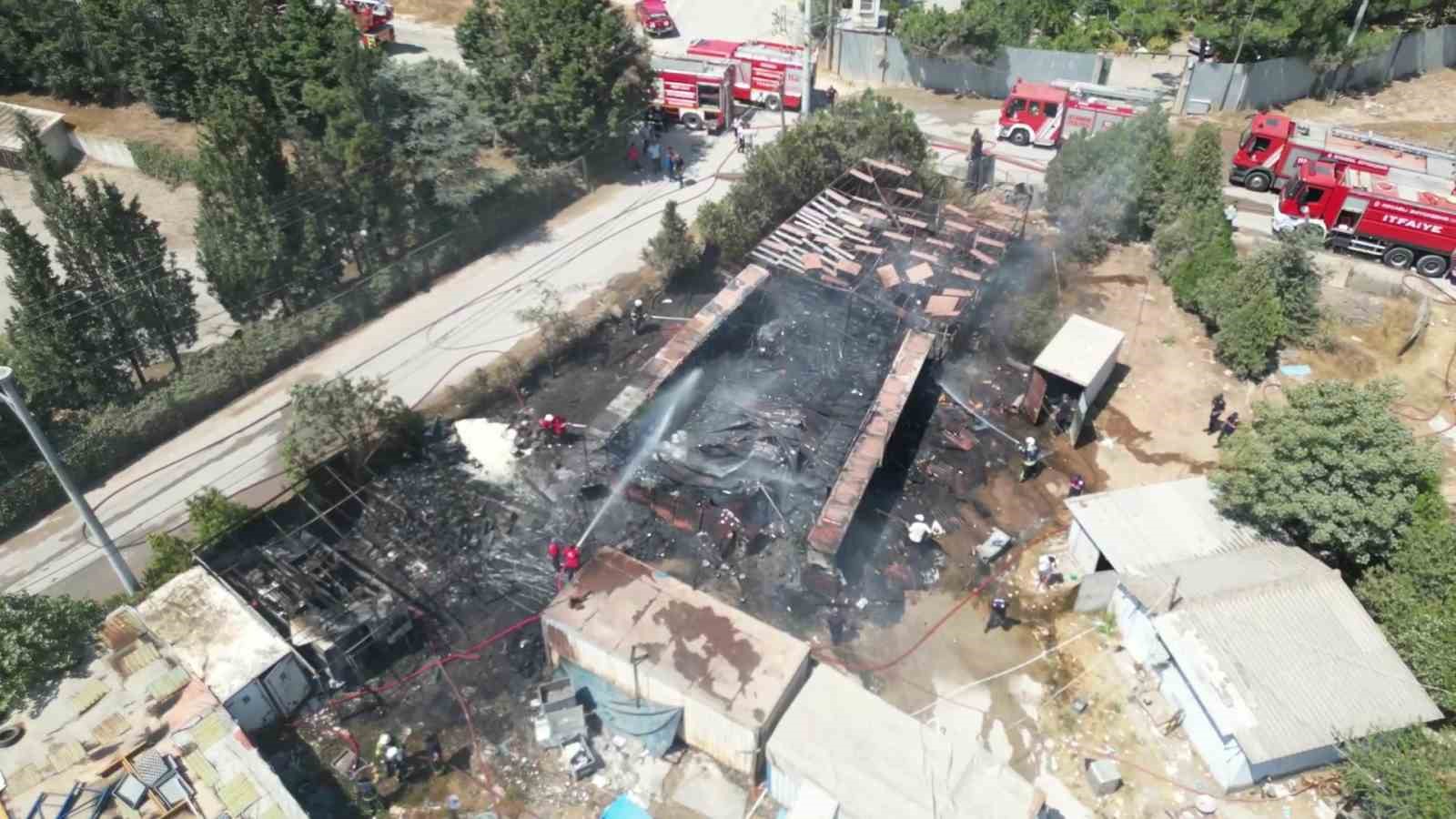 Yediemin otoparkında yangın