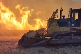 Balıkesir’deki arazi yangınına müdahale sürüyor