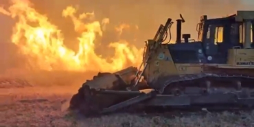 Balıkesir’deki arazi yangınına müdahale sürüyor