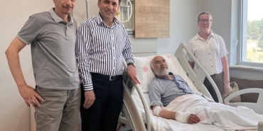 Şehit babasına geçmiş olsun ziyareti