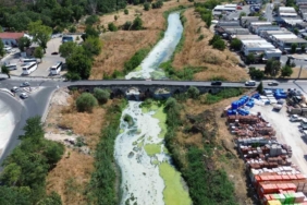Lüleburgaz Deresi’nin rengi değişti