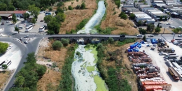 Lüleburgaz Deresi’nin rengi değişti