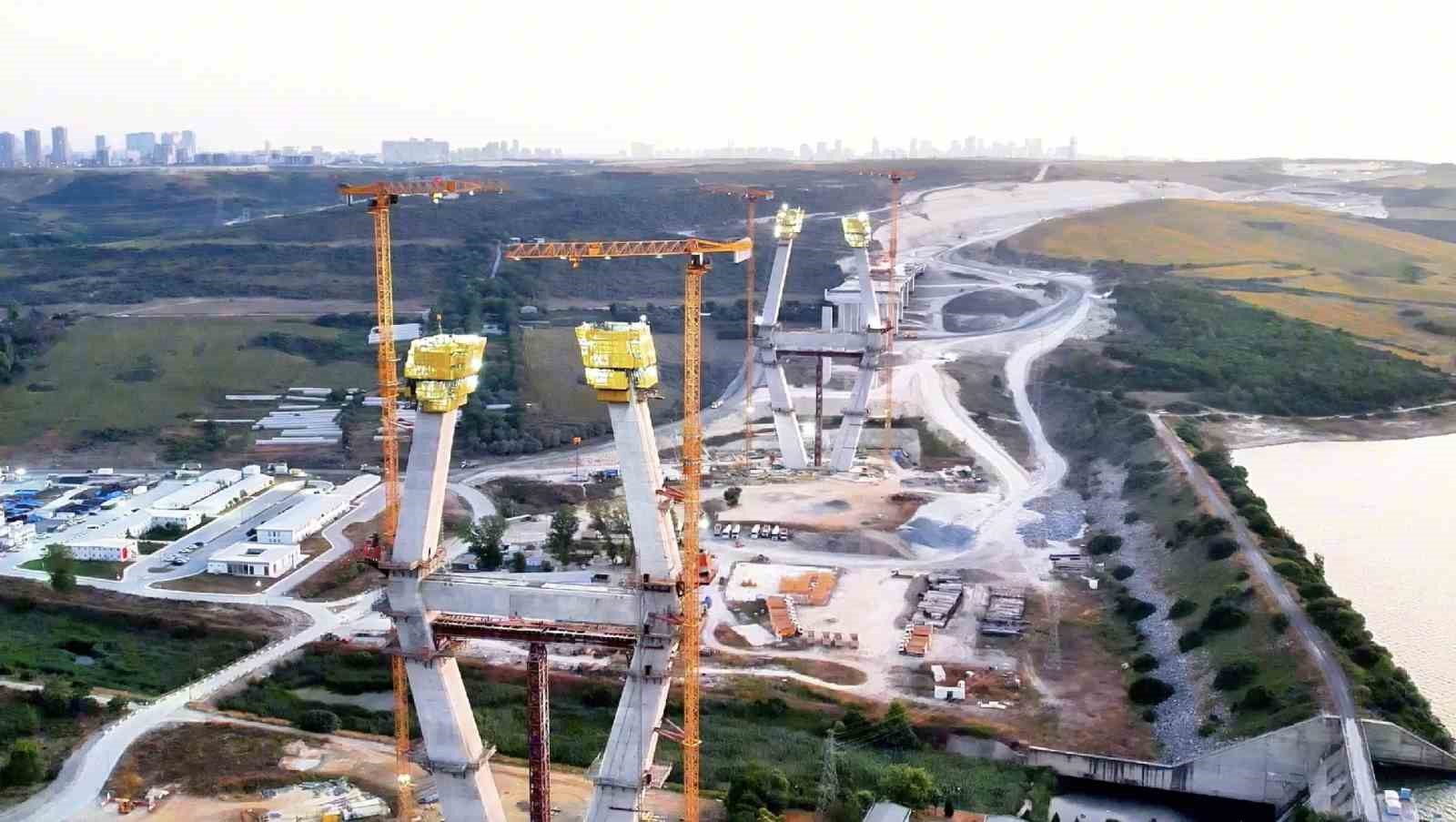 Kanal İstanbul’un ilk köprüsünde son durum: 110 metreye ulaştı