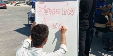 Gübretaş işçileri greve başladı