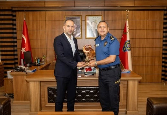Başkan Özdemir’den Emniyet Müdürü Yılmaz’a ziyaret