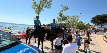 Atlı jandarma timleri orman yangınlarına ve boğulmalara karşı görevde