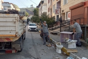 Körfez’de hacimli atıklar düzenli toplanıyor