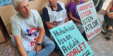 Beltur’dan atılan 3 işçi eylem yaptı