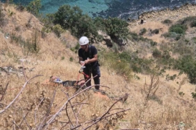 Tekirdağ’da uçurumdan düşen yaralı genç bulundu