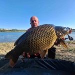 (ÖZEL) Yakalandıkları devasa sazanları yeniden suya bıraktılar