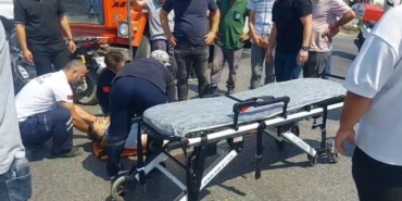 Akyazı’da tanker ile motosiklet çarpıştı: 1 yaralı