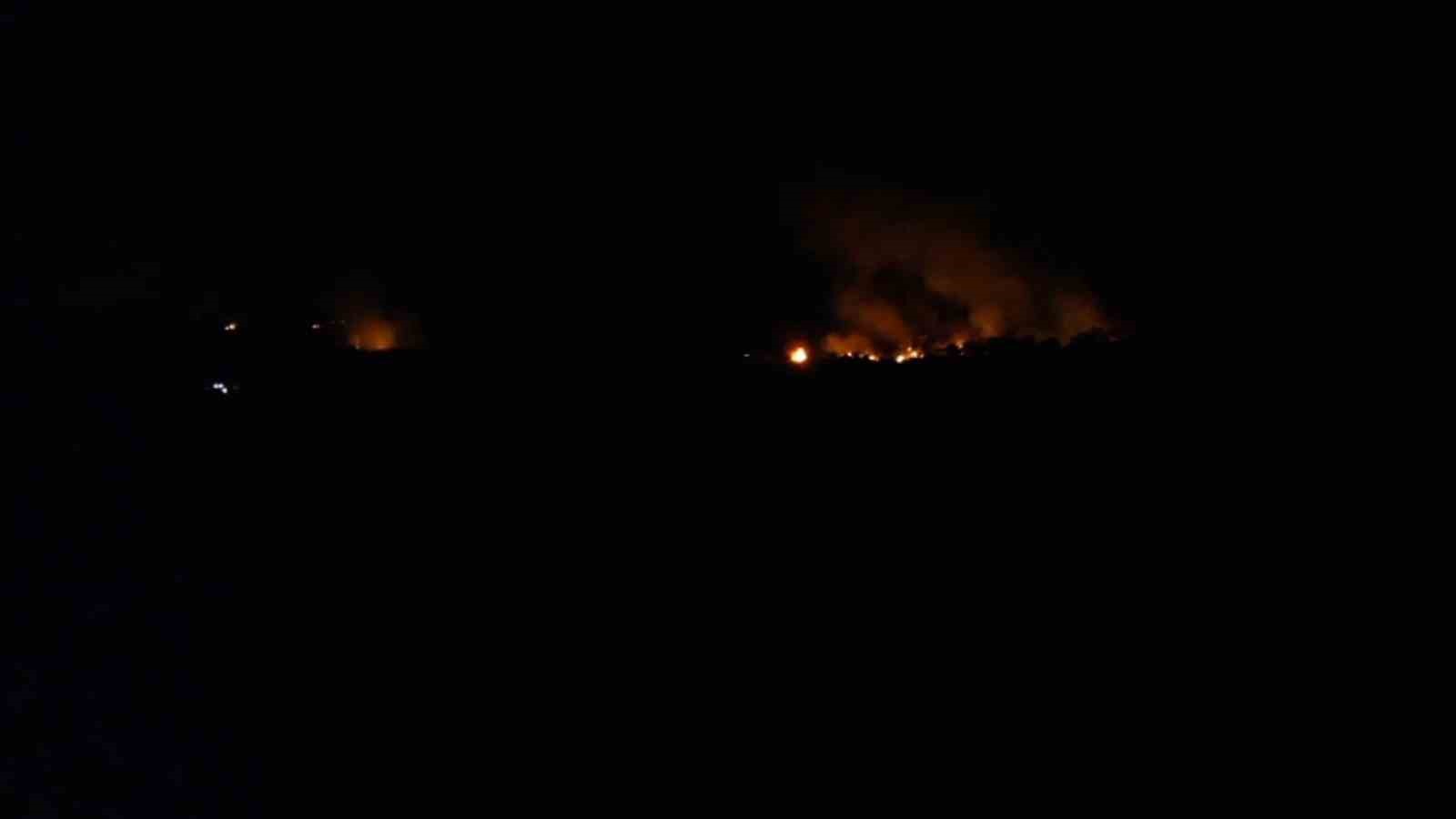 Şarköy’deki orman yangını havadan görüntülendi