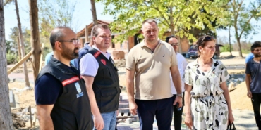 Başkan Balcıoğlu, Çeltik’teki sosyal tesis projesini yerinde inceledi