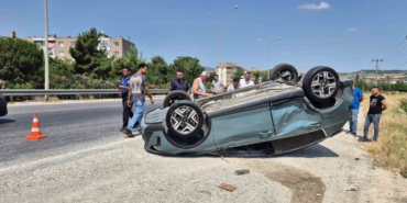 Susurluk’ta iki aracın çarpıştığı kazada 2 kişi yaralandı