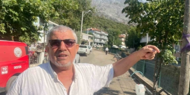 Evine kadar ulaşan yangını gözyaşlarıyla anlattı