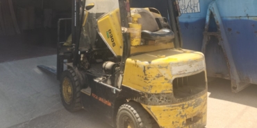 İnegöl’de forkliftle çarpışan motosikletli ağır yaralandı