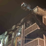 Gaziosmanpaşa’da 6 katlı binada çıkan yangın paniğe neden oldu