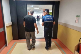 Hastanede yatan hastaya zabıta ekipleri kayıtsız kalmadı