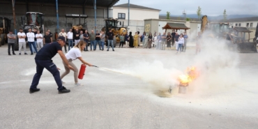 Kartepe Belediyesi’nde yangın tatbikatı